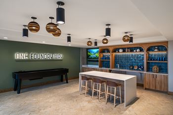 Club rooms, lounge areas and game rooms